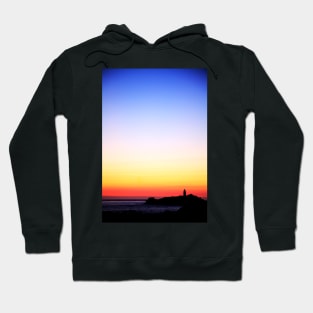 Godrevy Lighthouse, Cornwall, Cornish Sunset Hoodie